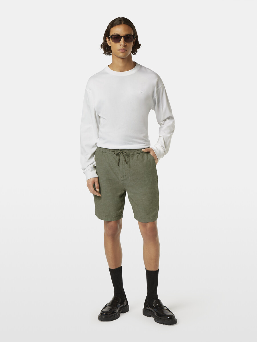 lieblings-bermuda aus baumwoll-leinen-twill