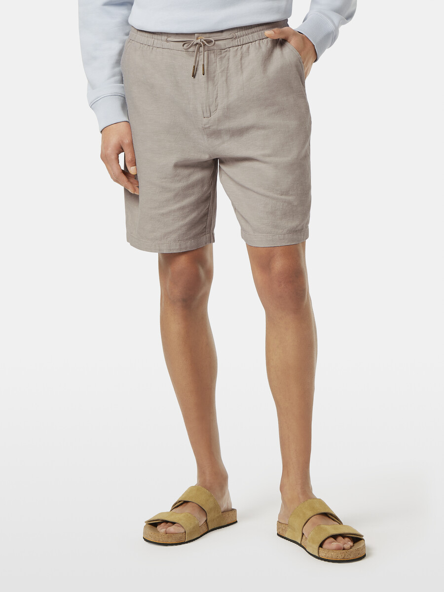 lieblings-bermuda aus baumwoll-leinen-twill