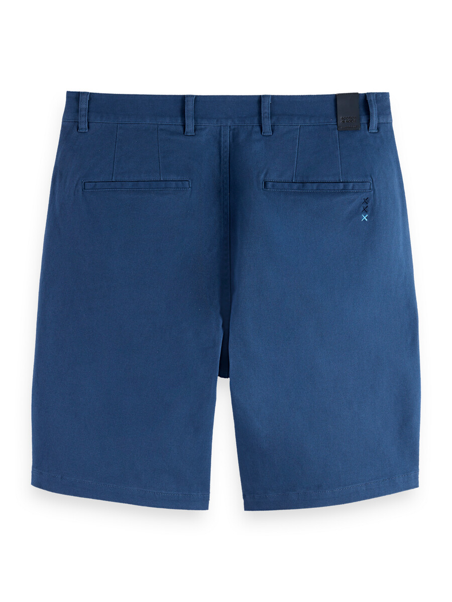 stuart chino-shorts aus gewaschenem baumwollmischgewebe