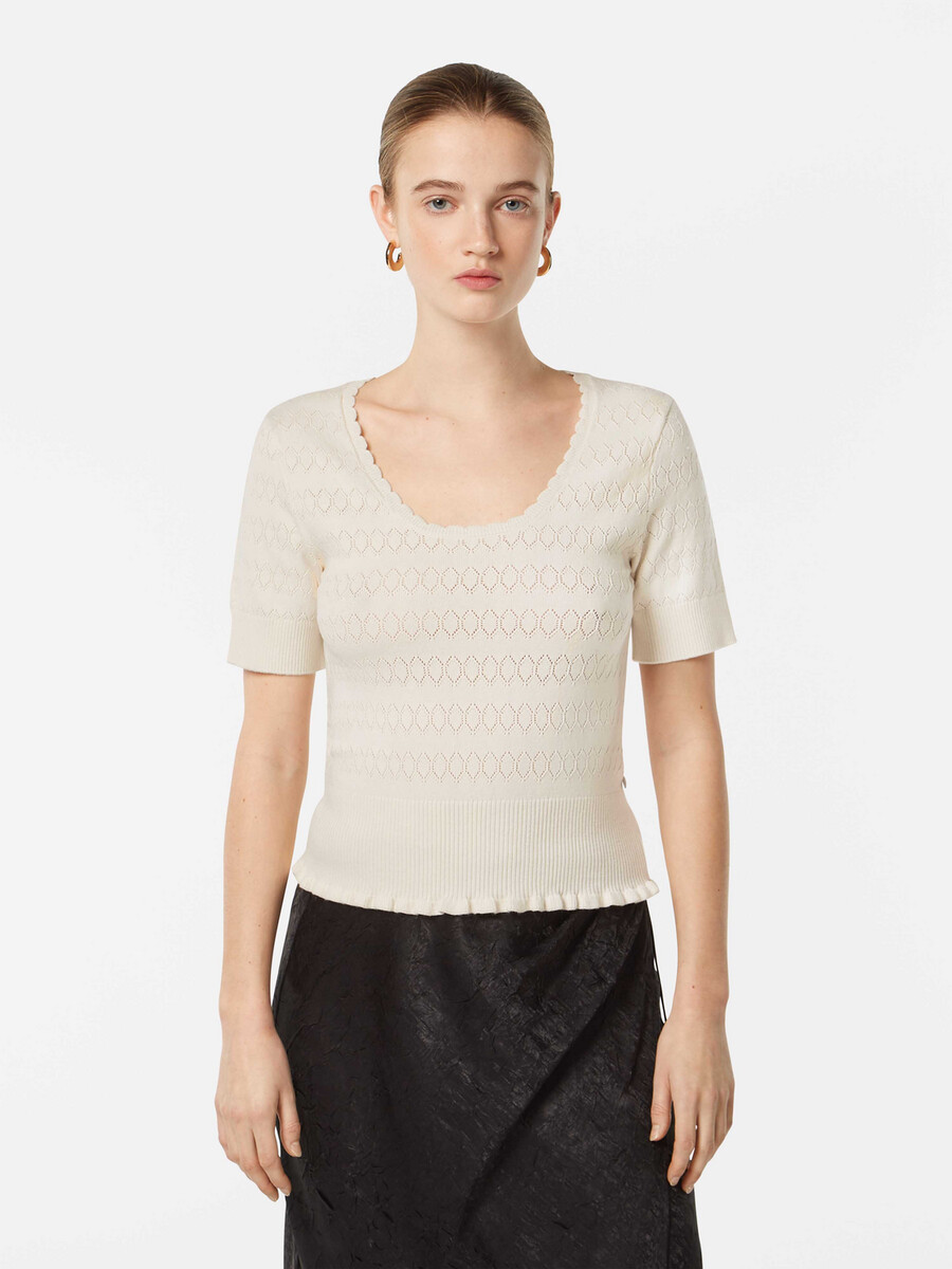 pointelle-strickoberteil