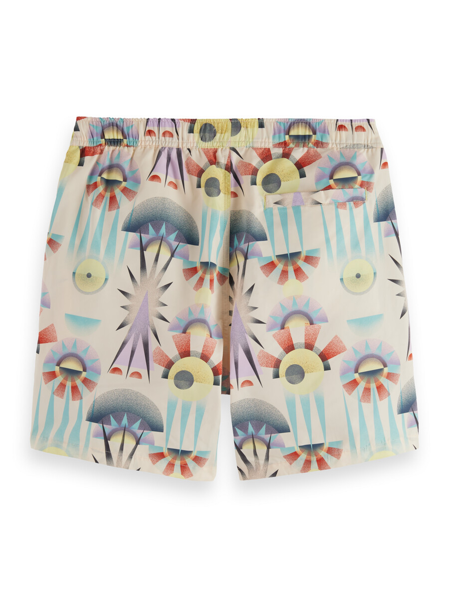 bedruckte mittellange badehose