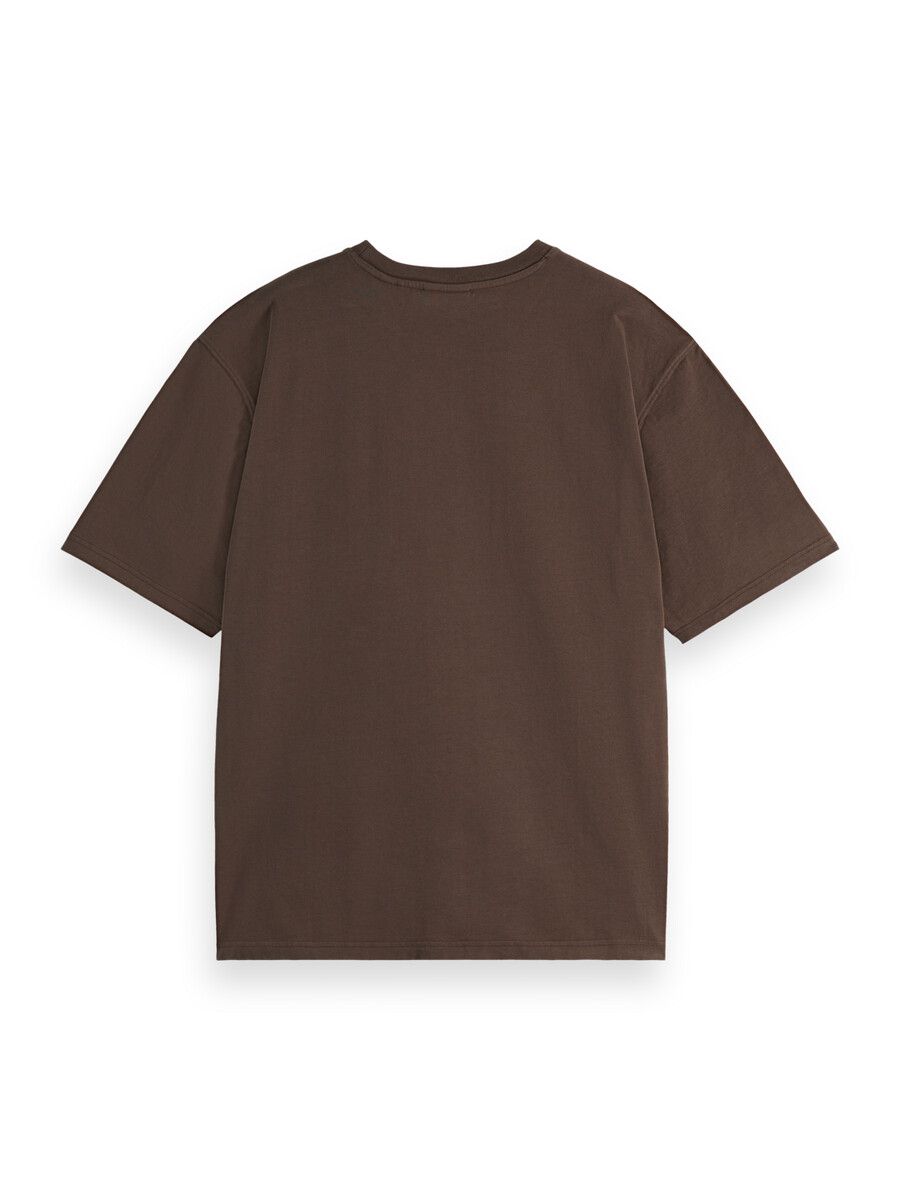 t-shirt mit lockerer passform und brusttasche