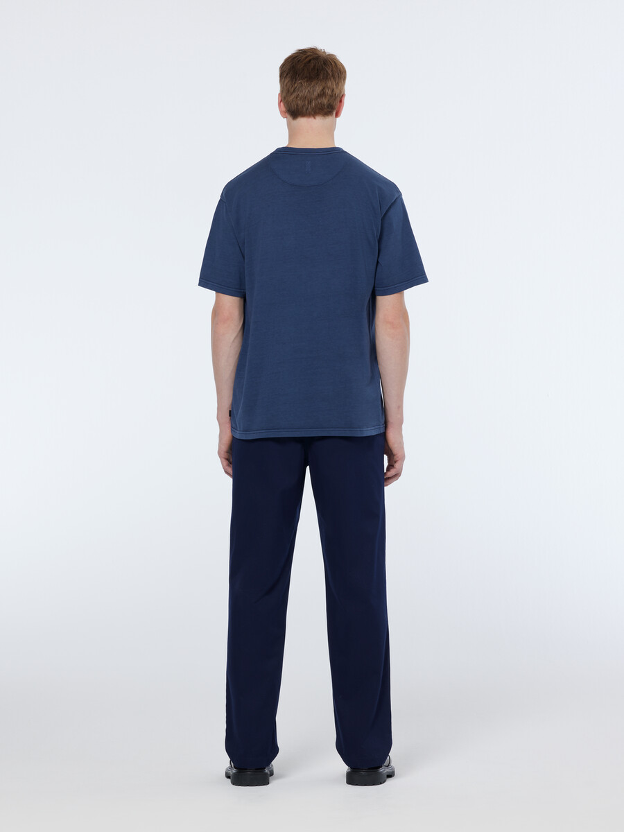 stückgefärbtes t-shirt mit lockerer passform