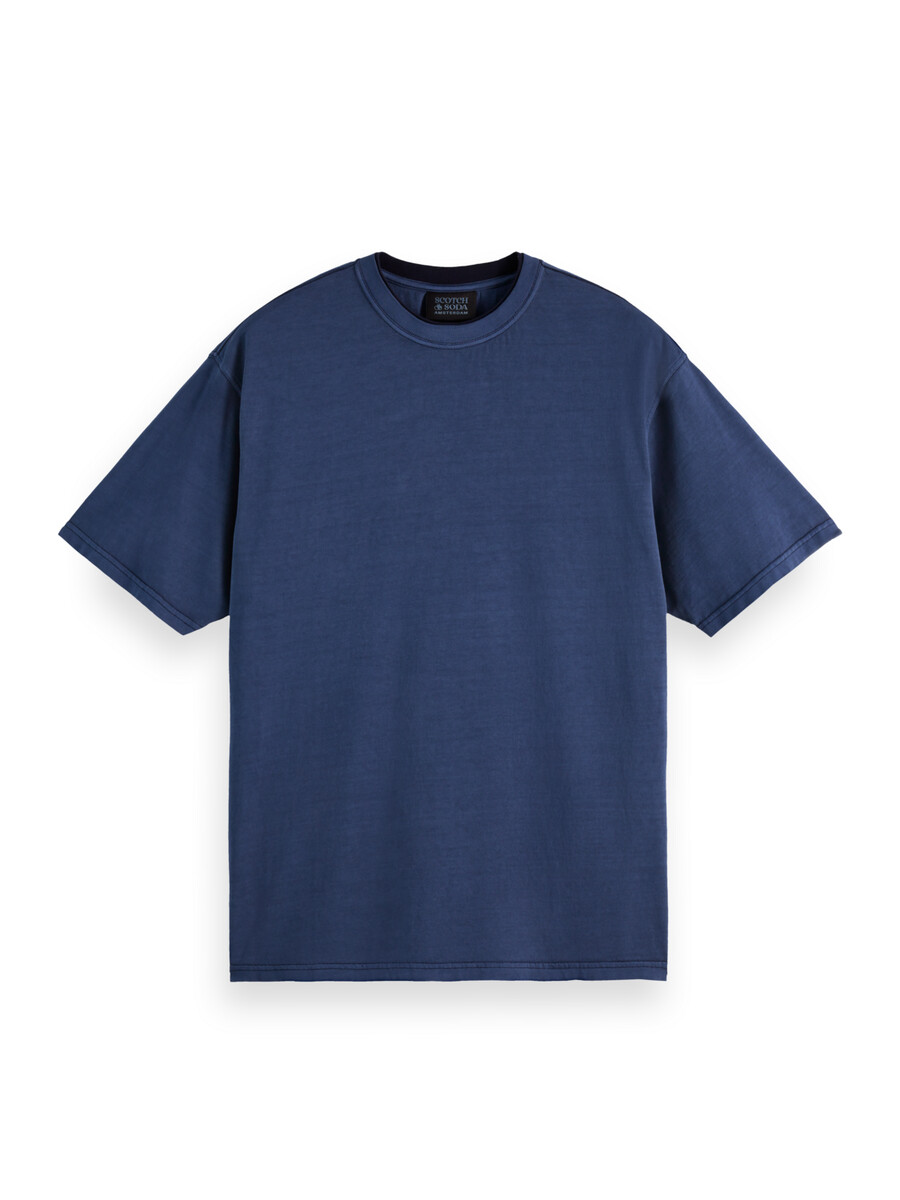stückgefärbtes t-shirt mit lockerer passform