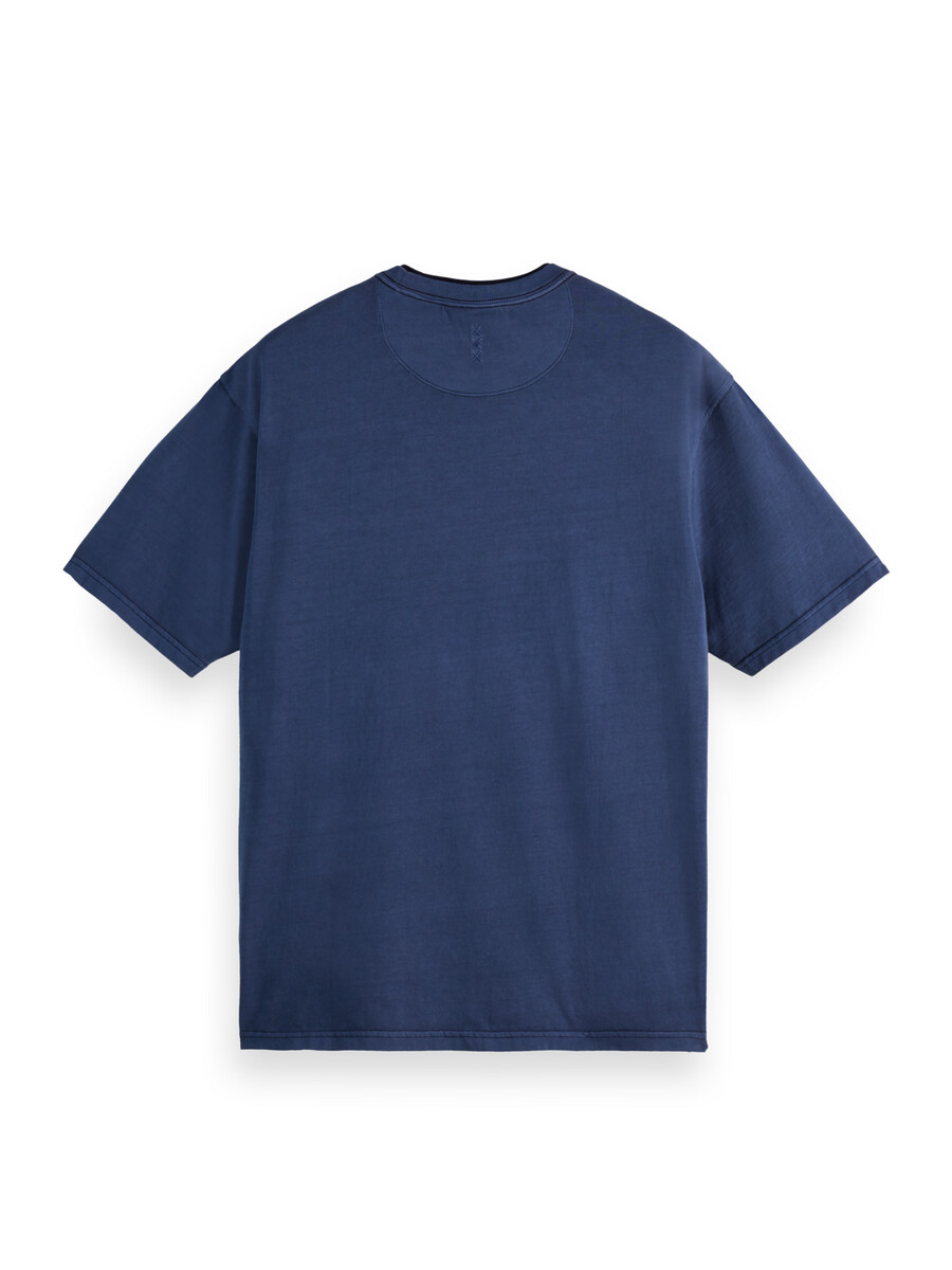stückgefärbtes t-shirt mit lockerer passform