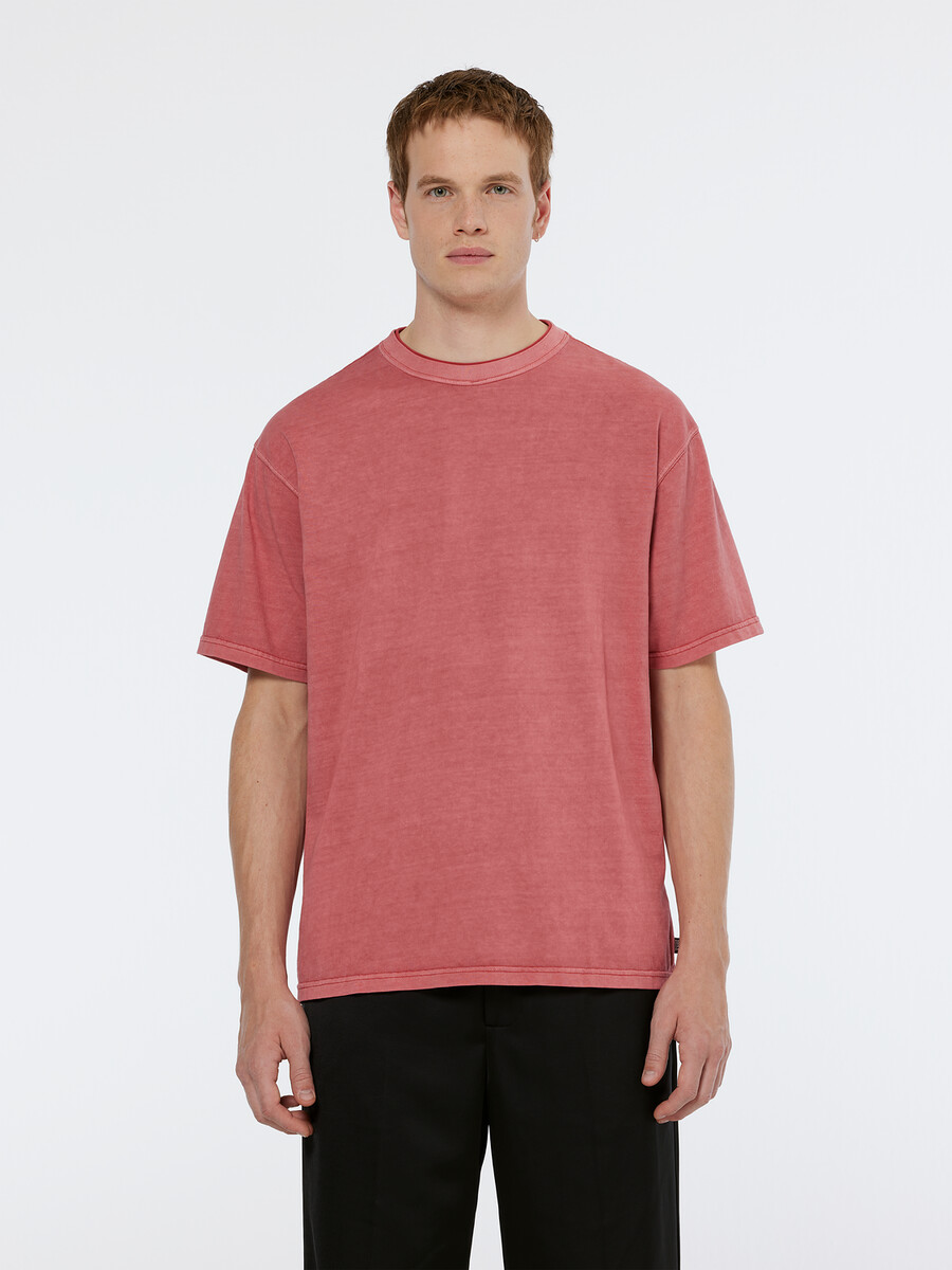 stückgefärbtes t-shirt mit lockerer passform