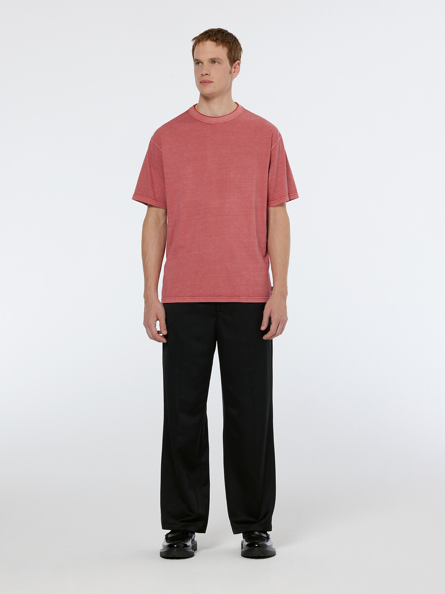 stückgefärbtes t-shirt mit lockerer passform