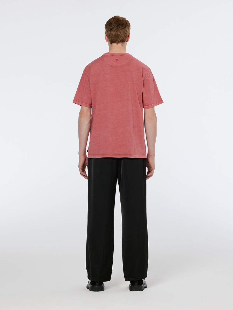 stückgefärbtes t-shirt mit lockerer passform