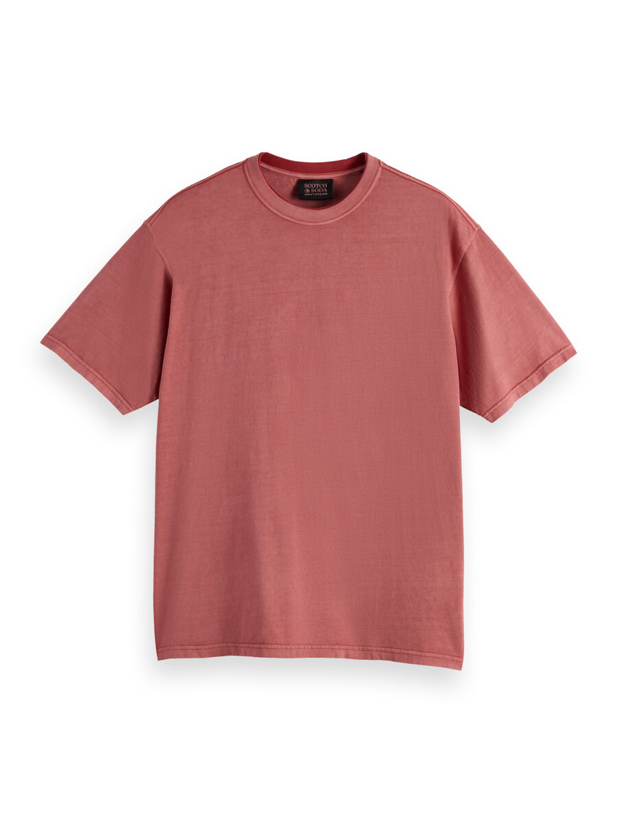 stückgefärbtes t-shirt mit lockerer passform