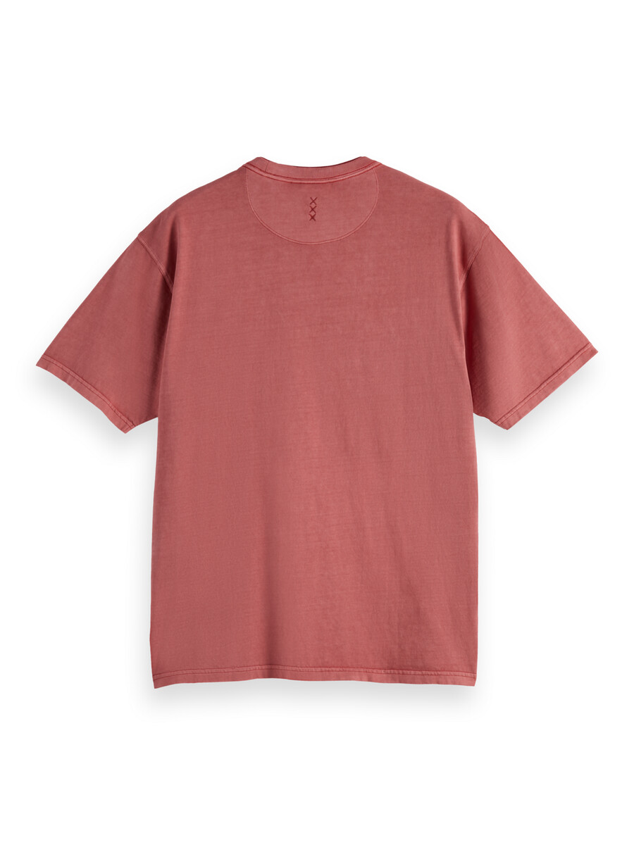 stückgefärbtes t-shirt mit lockerer passform