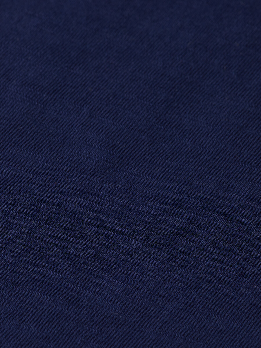slub henley langarmshirt mit normaler passform