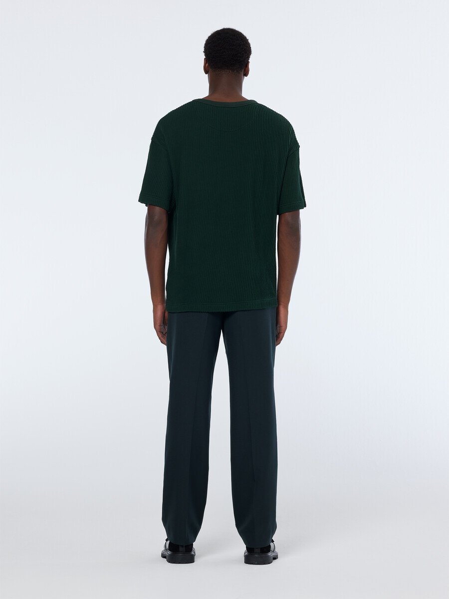 strukturiertes locker sitzendes t-shirt