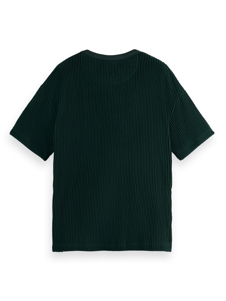 strukturiertes locker sitzendes t-shirt