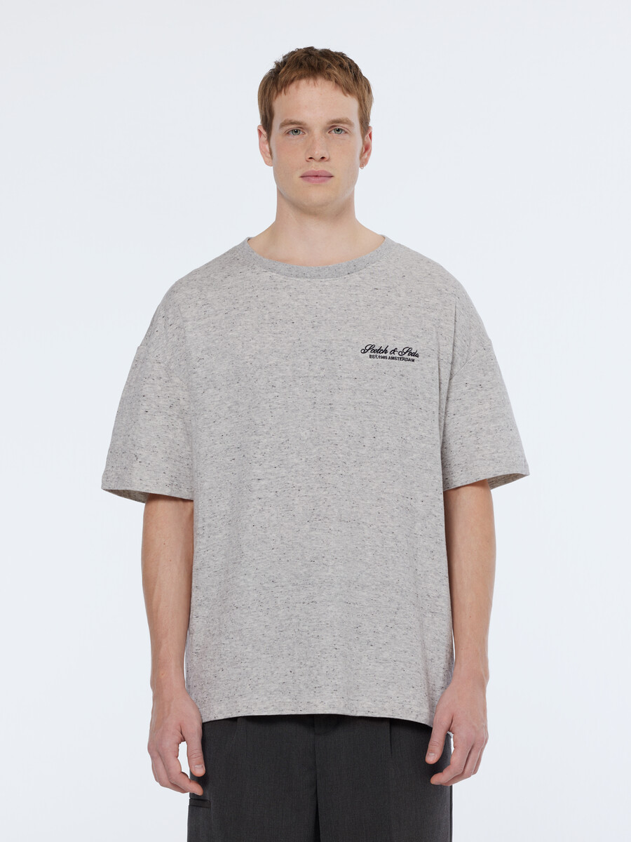 logo-t-shirt mit lockerer passform