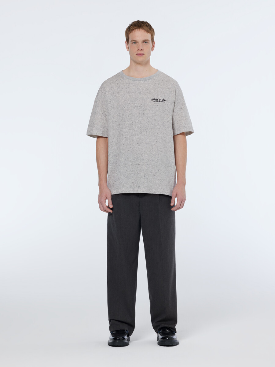 logo-t-shirt mit lockerer passform