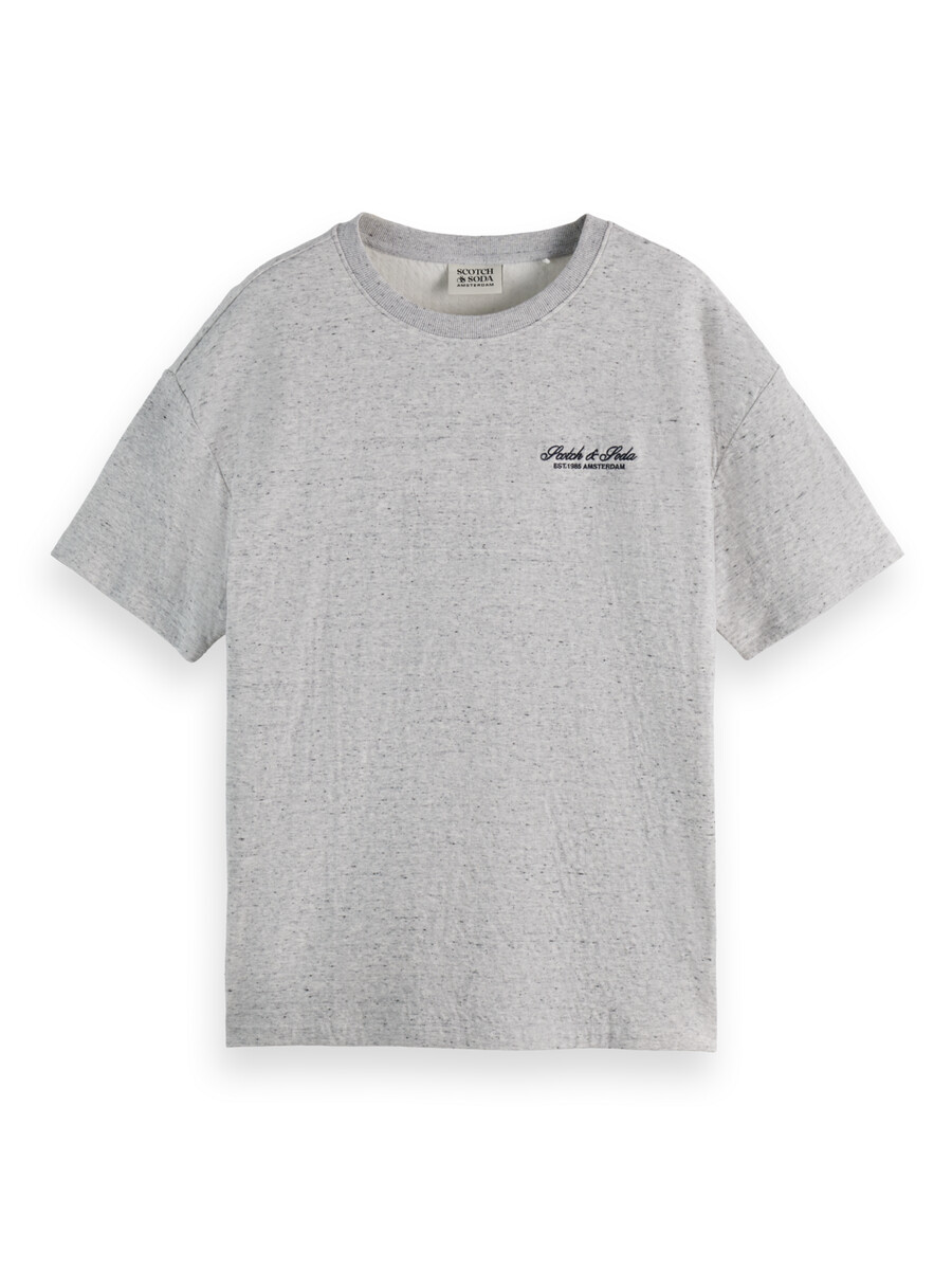 logo-t-shirt mit lockerer passform