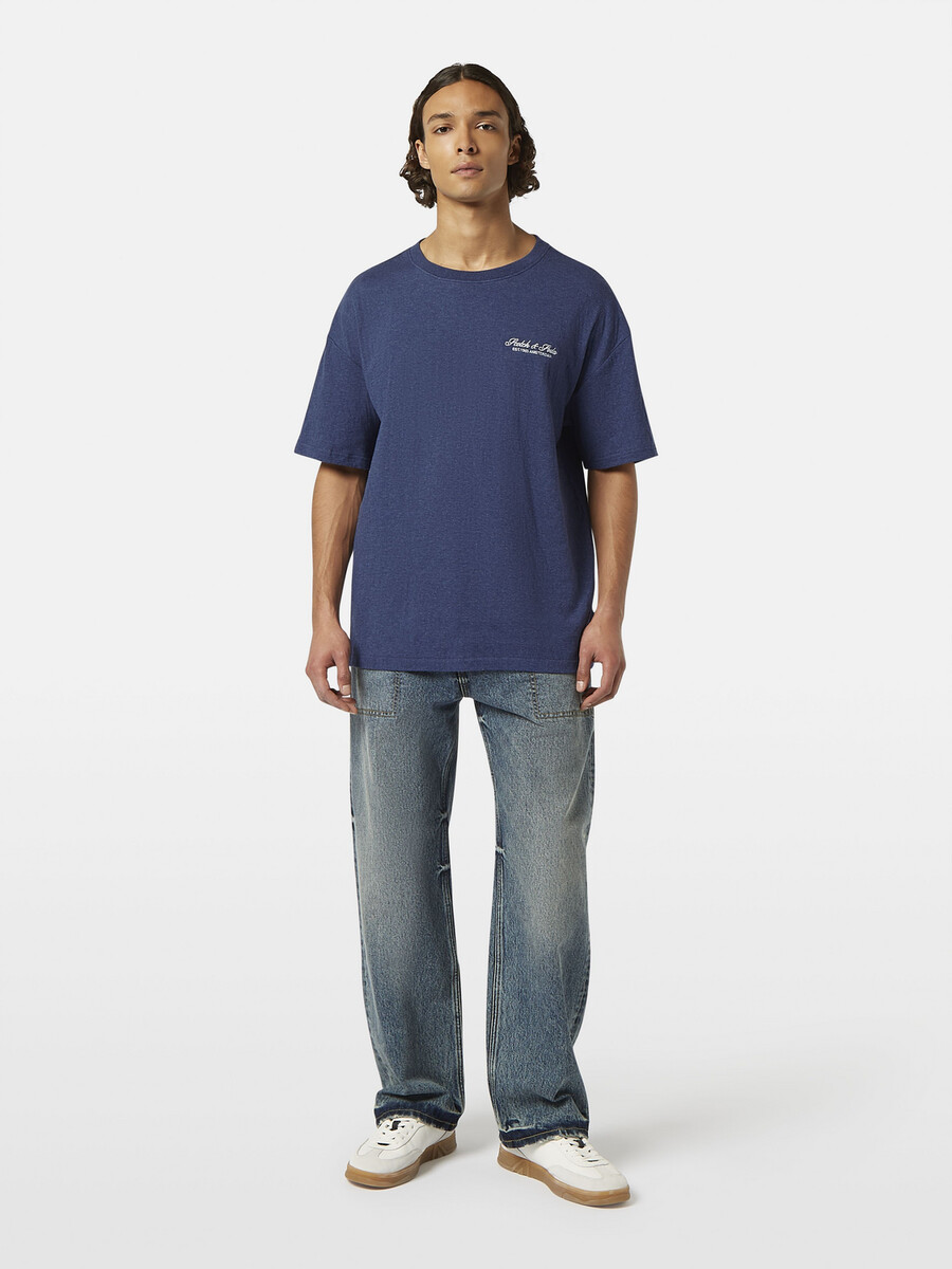 logo-t-shirt mit lockerer passform