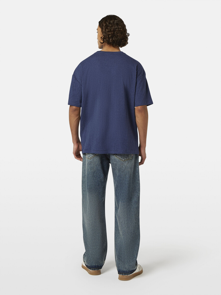 logo-t-shirt mit lockerer passform