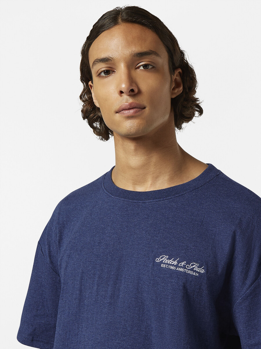 logo-t-shirt mit lockerer passform