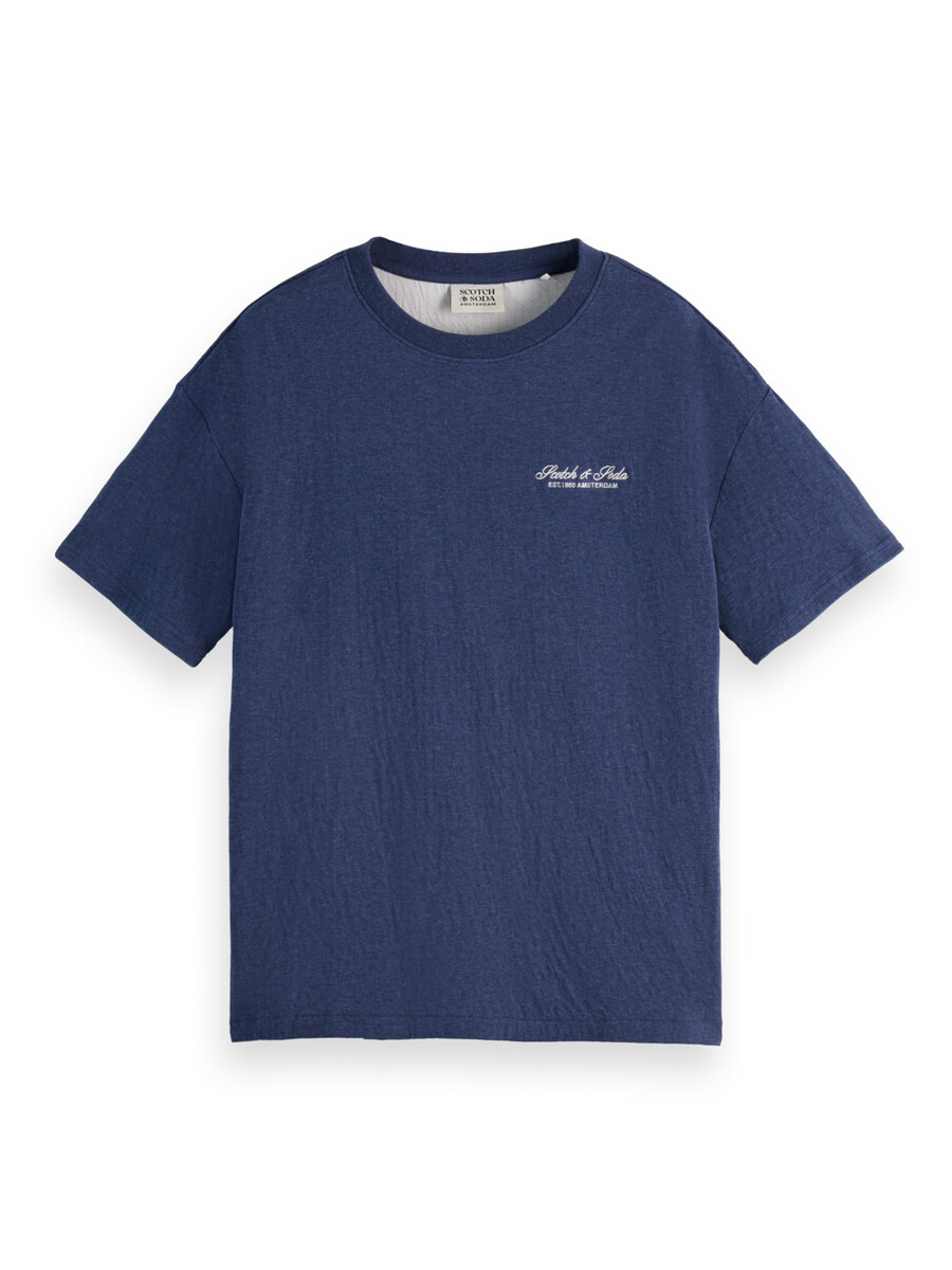 logo-t-shirt mit lockerer passform