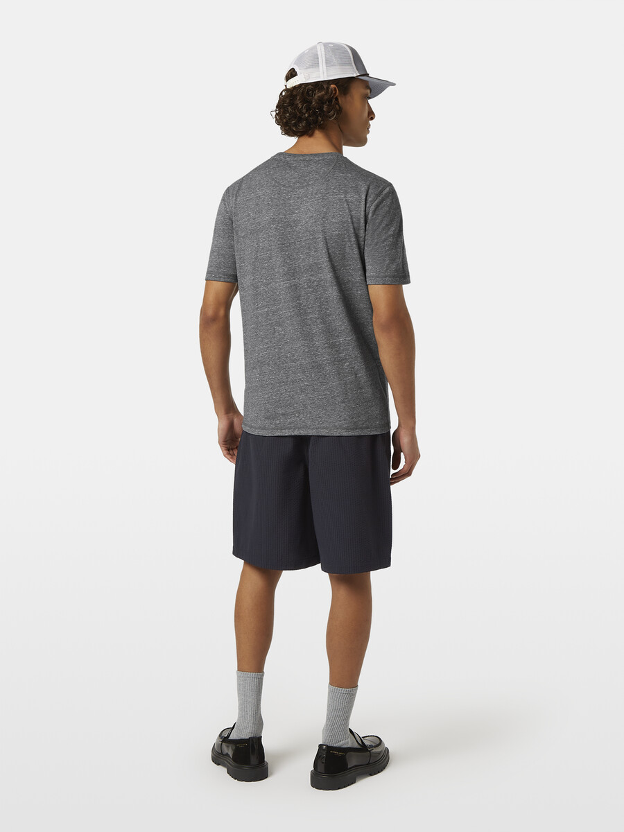 melange-t-shirt mit regulärer passform