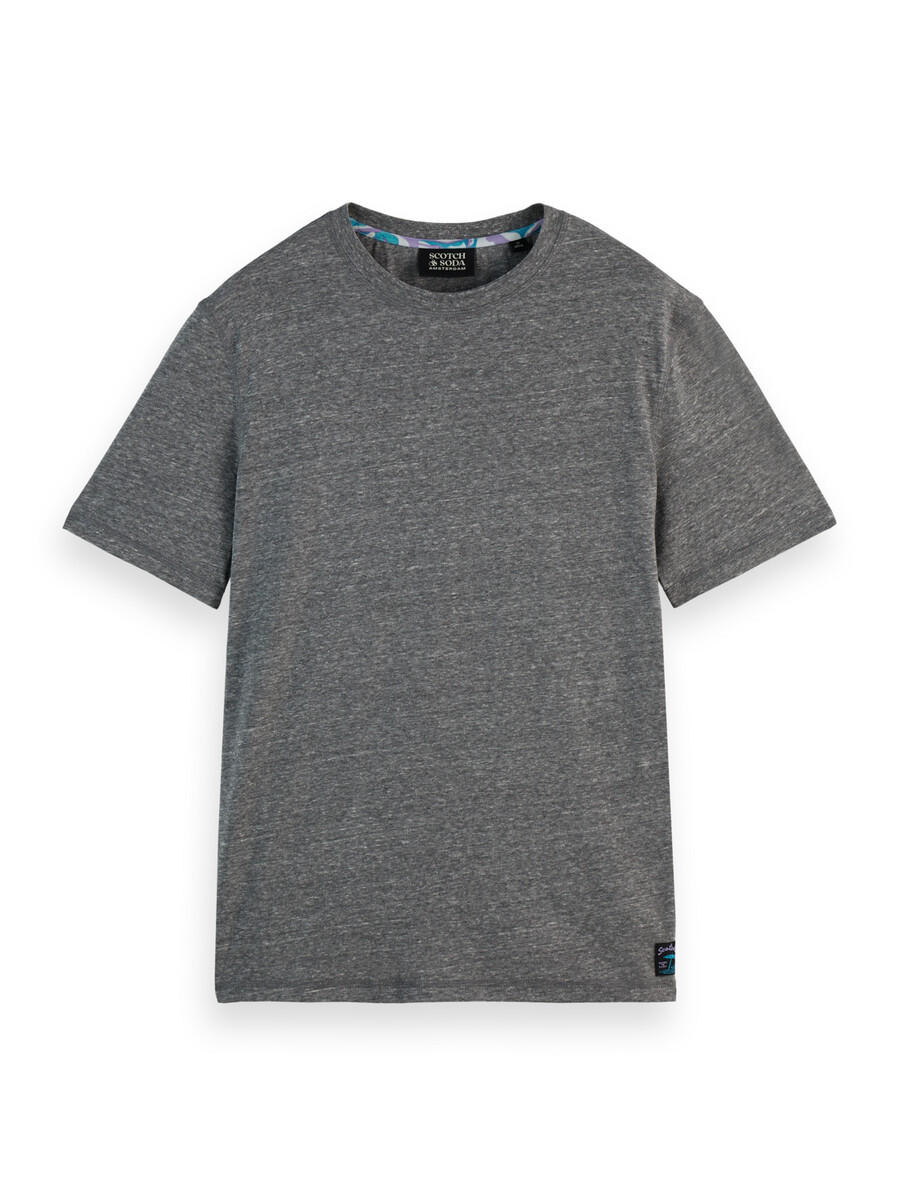 melange-t-shirt mit regulärer passform