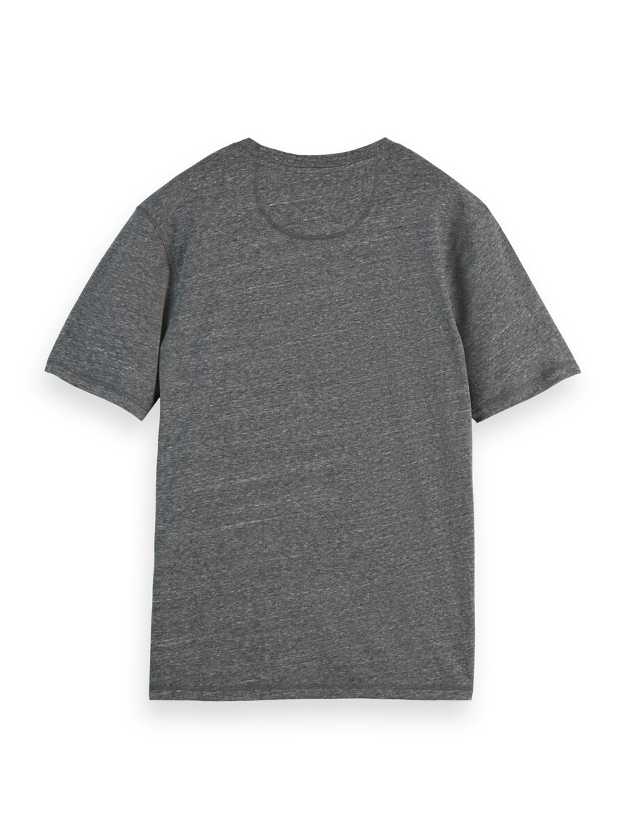 melange-t-shirt mit regulärer passform
