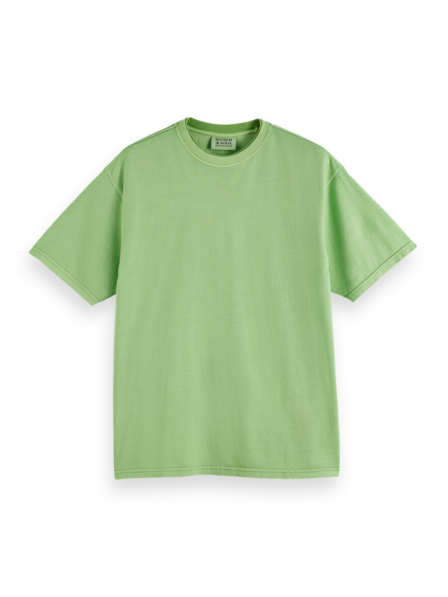 lässiges stückgefärbtes t-shirt