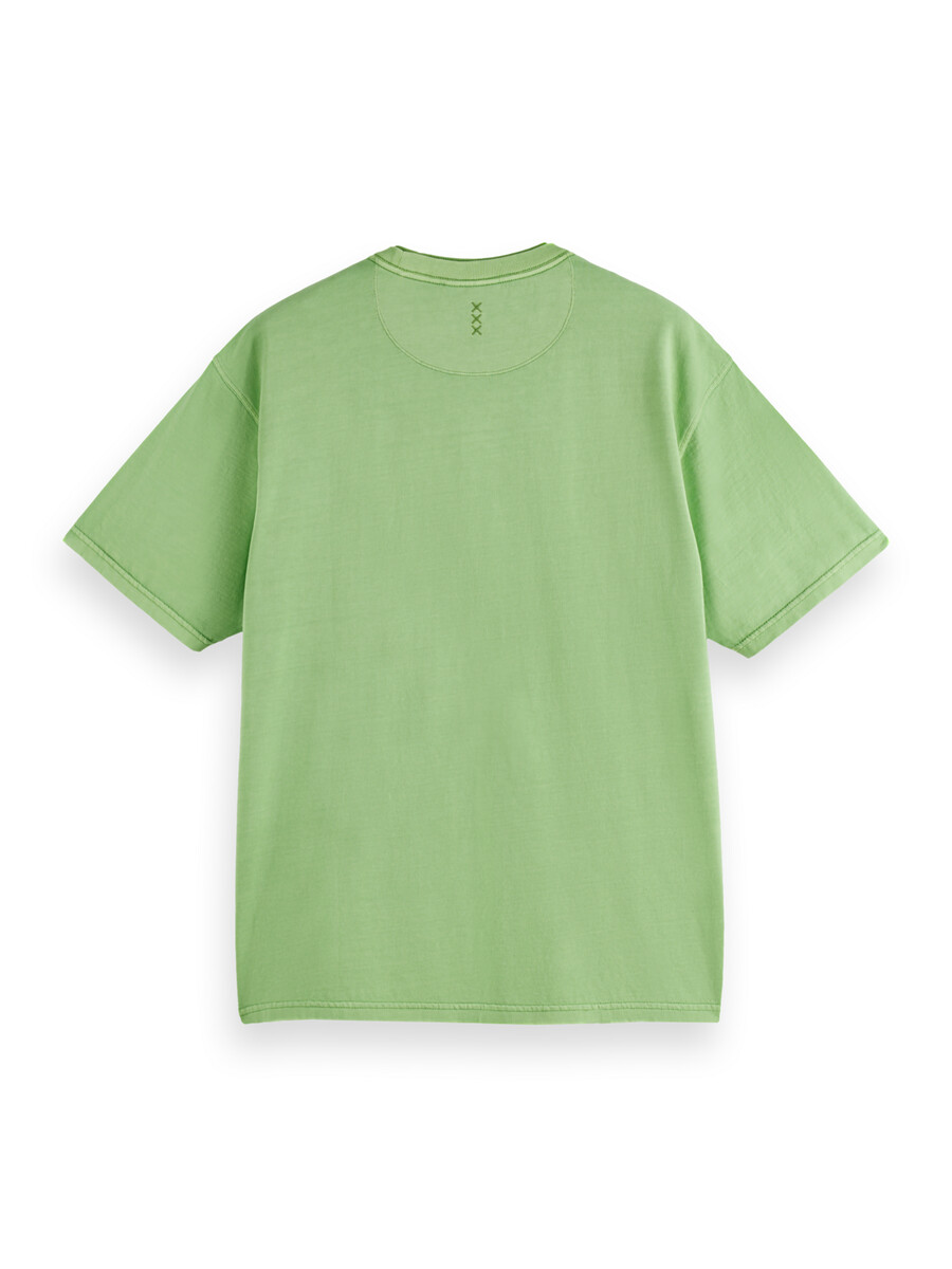 lässiges stückgefärbtes t-shirt