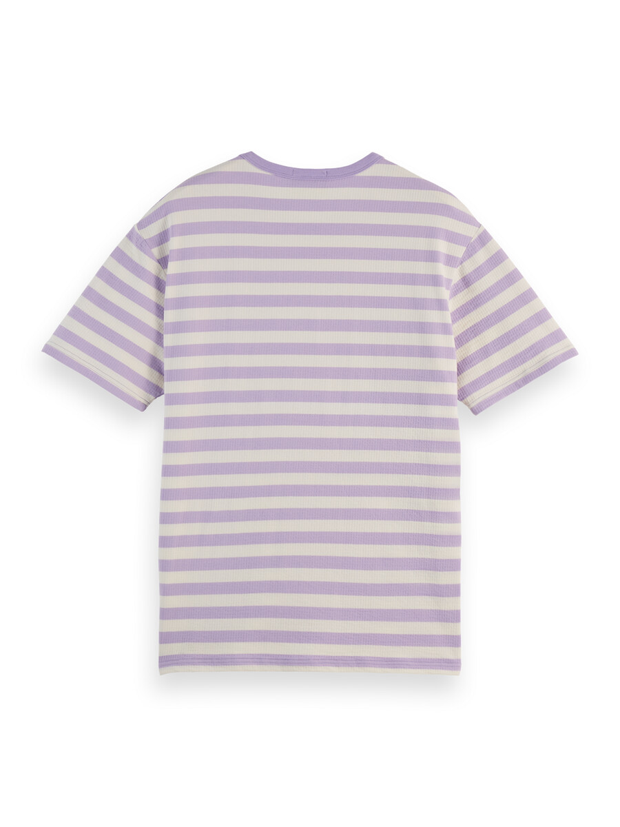 t-shirt mit lockerer passform und waffelstreifen