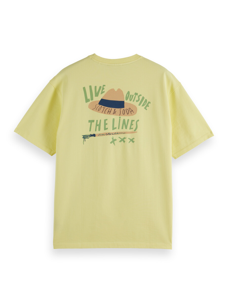 t-shirt mit lockerer passform und aufdruck