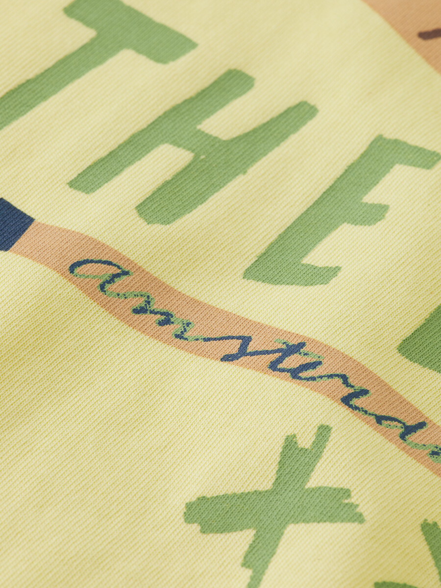 t-shirt mit lockerer passform und aufdruck
