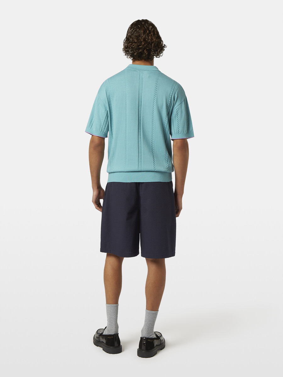 strickpolo mit lockerer passform