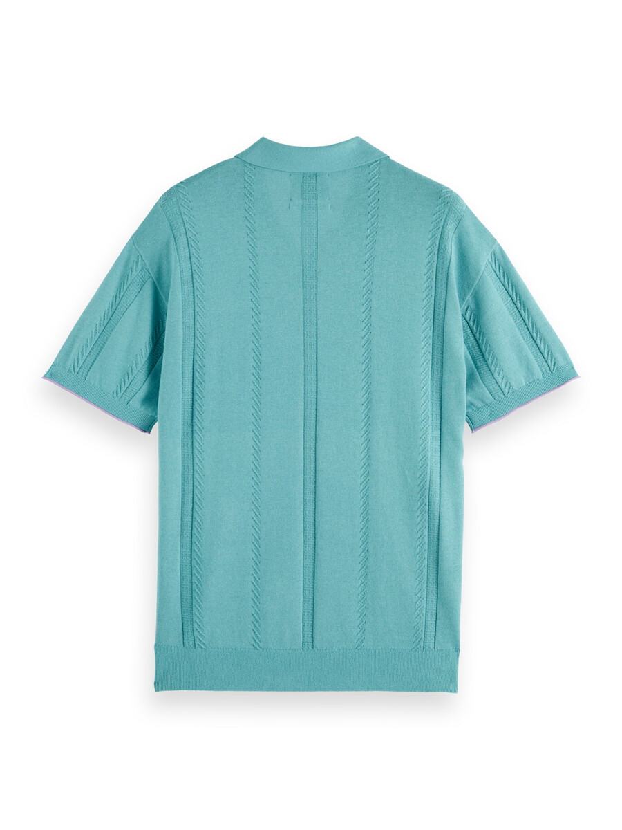 strickpolo mit lockerer passform