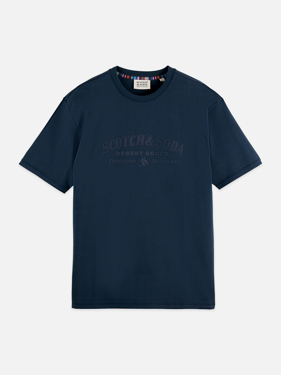 t-shirt mit lockerer passform und frontmotiv