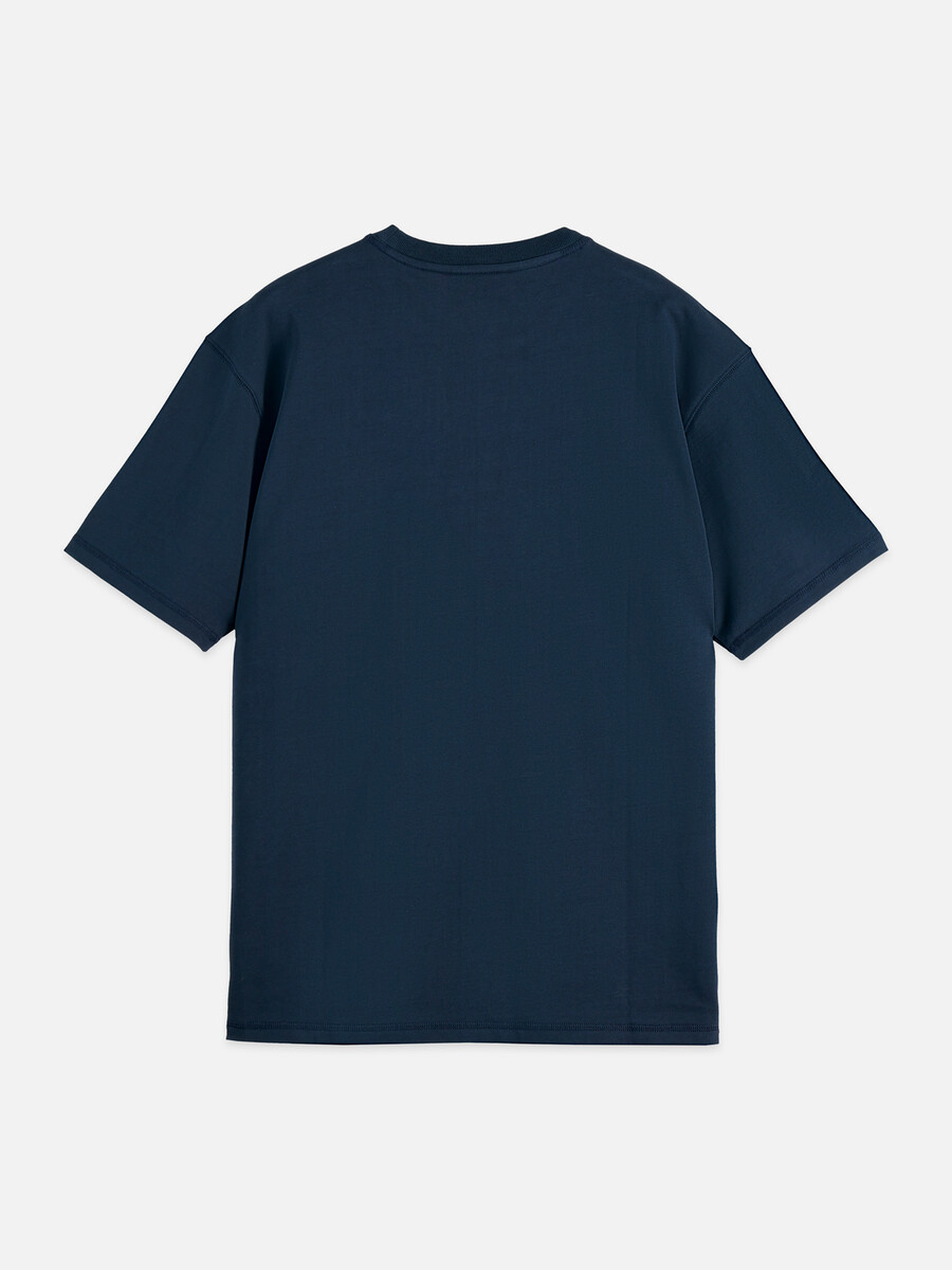 t-shirt mit lockerer passform und frontmotiv