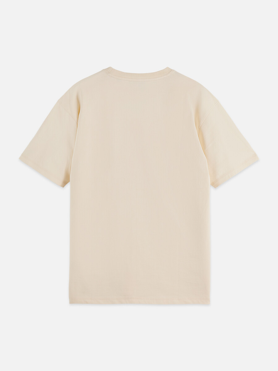 t-shirt mit lockerer passform und frontmotiv