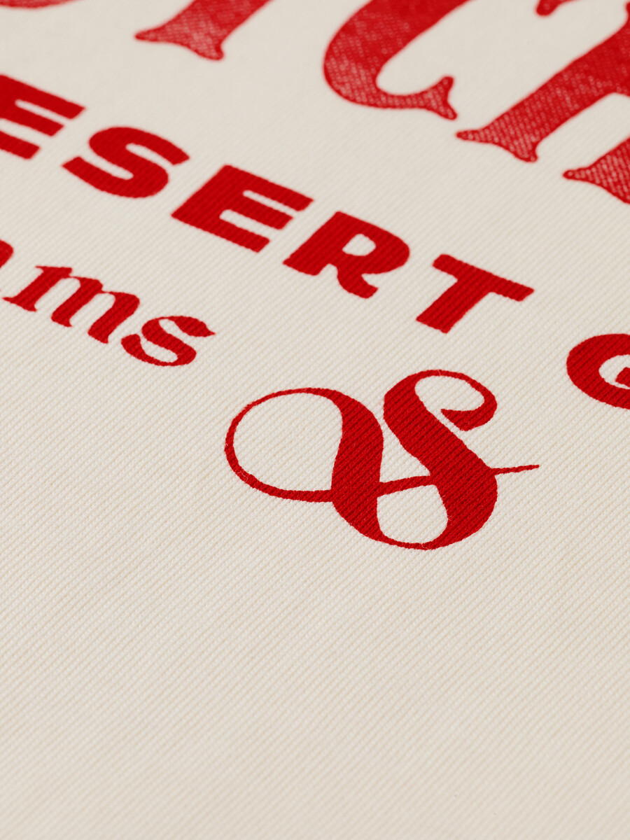 t-shirt mit lockerer passform und frontmotiv