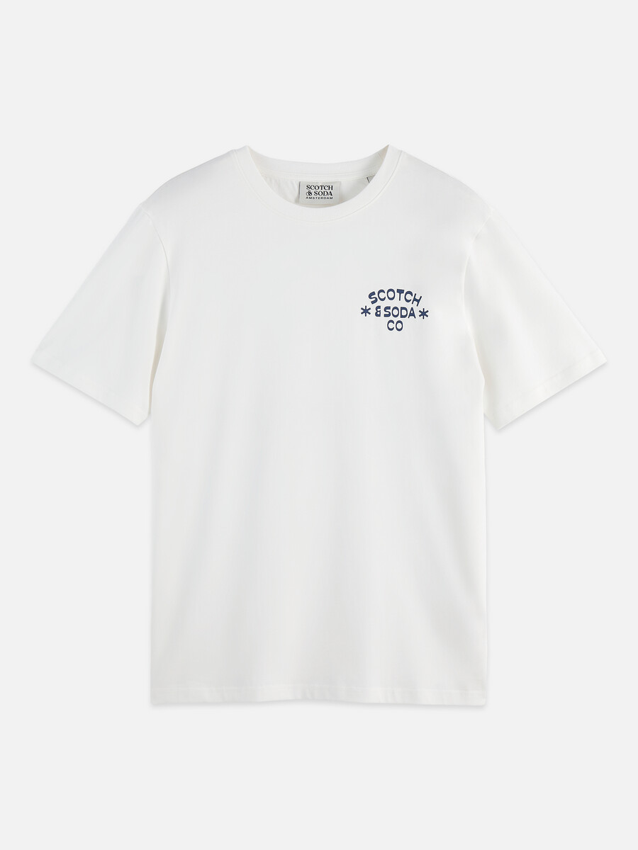 t-shirt mit brustmotiv normale passform