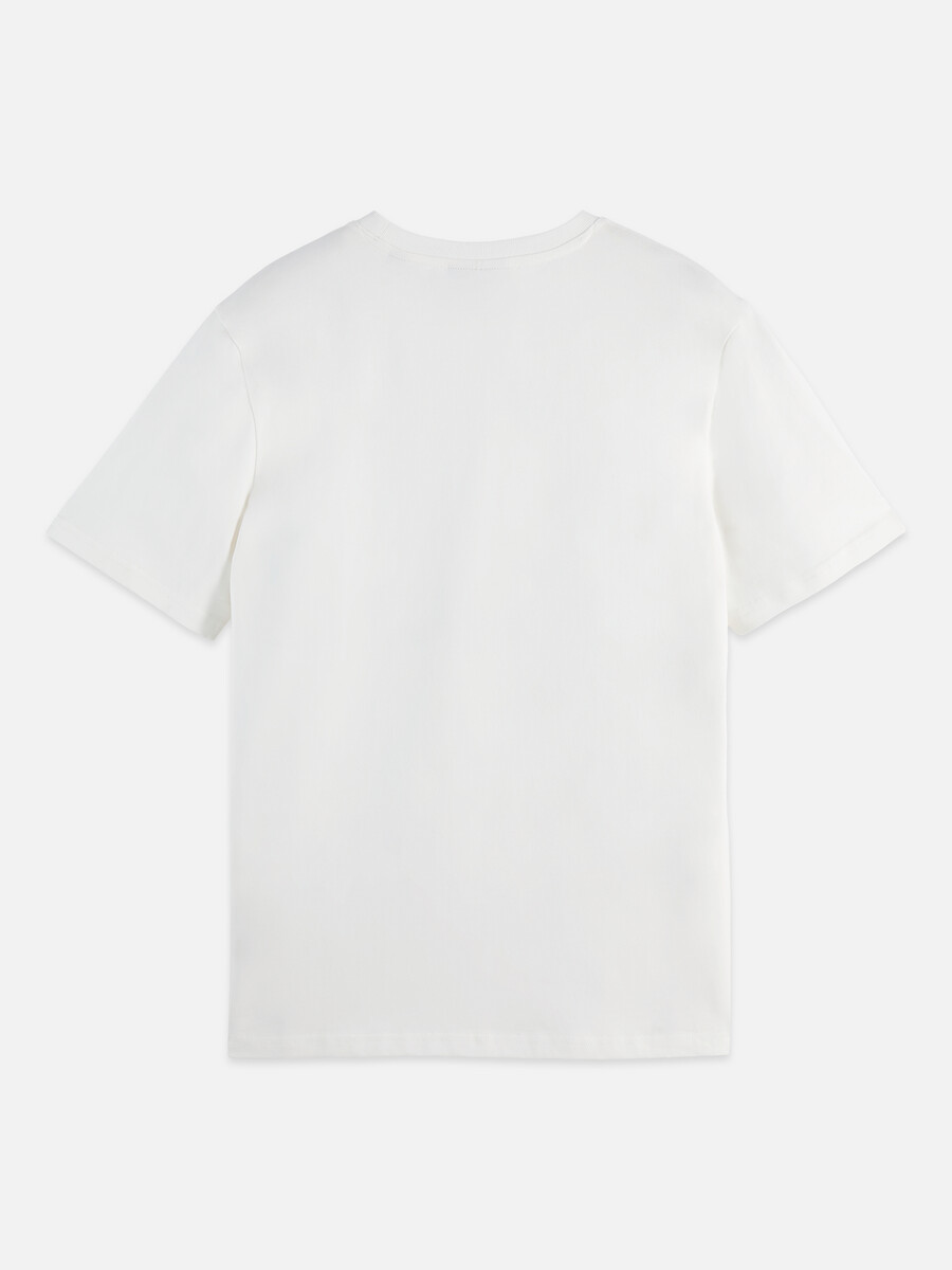 t-shirt mit brustmotiv normale passform