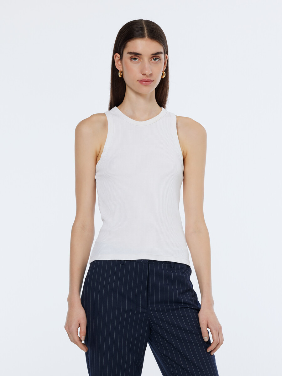 essentials — geripptes racer-tanktop