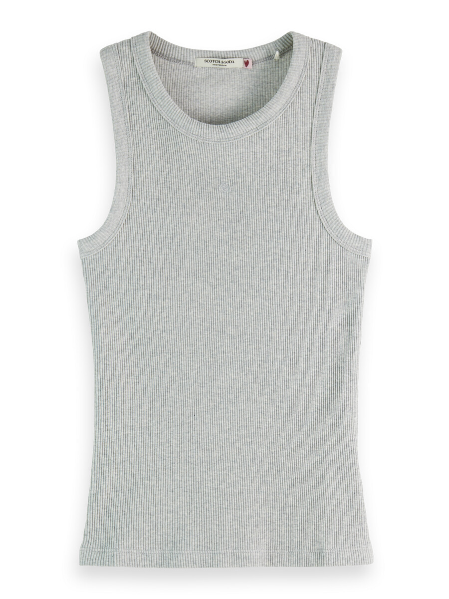 essentials — geripptes racer-tanktop
