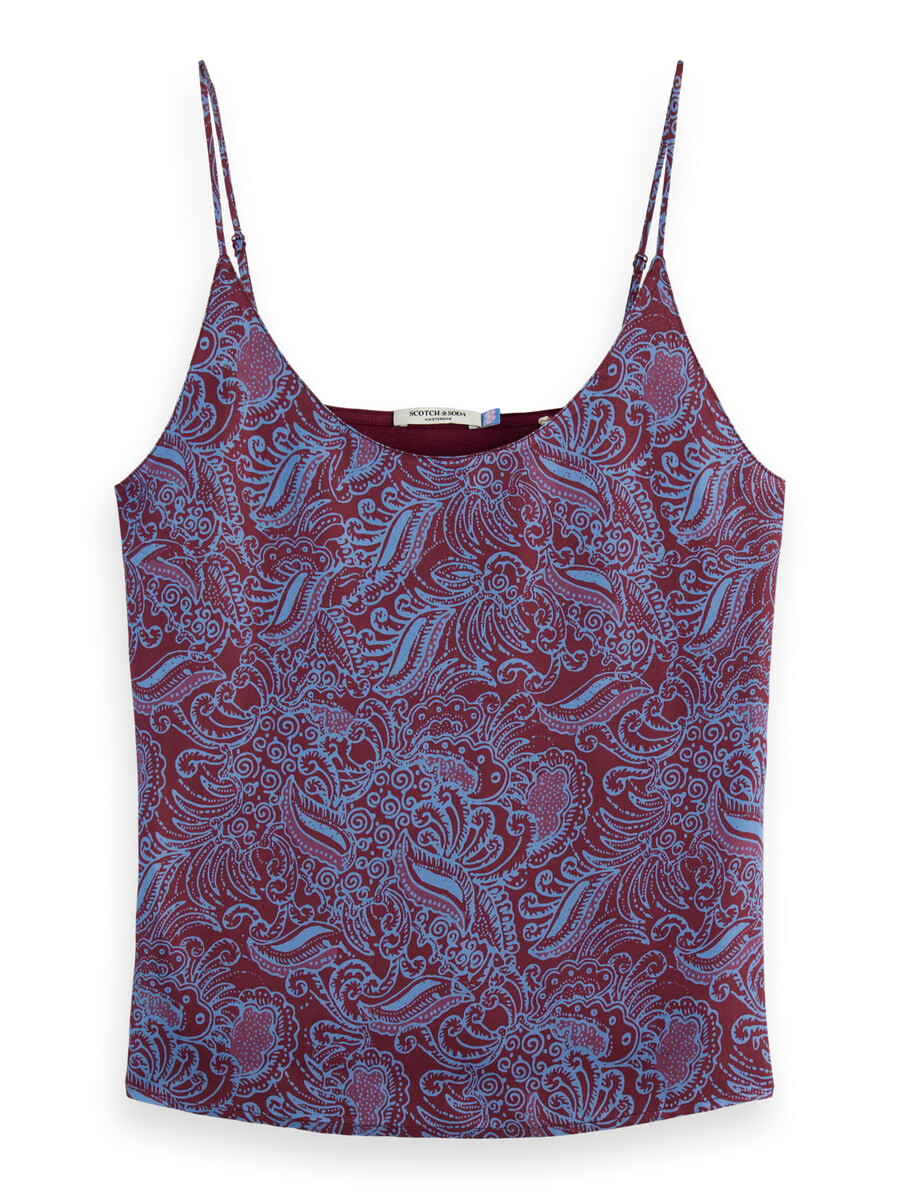 paisley jersey web-tanktop