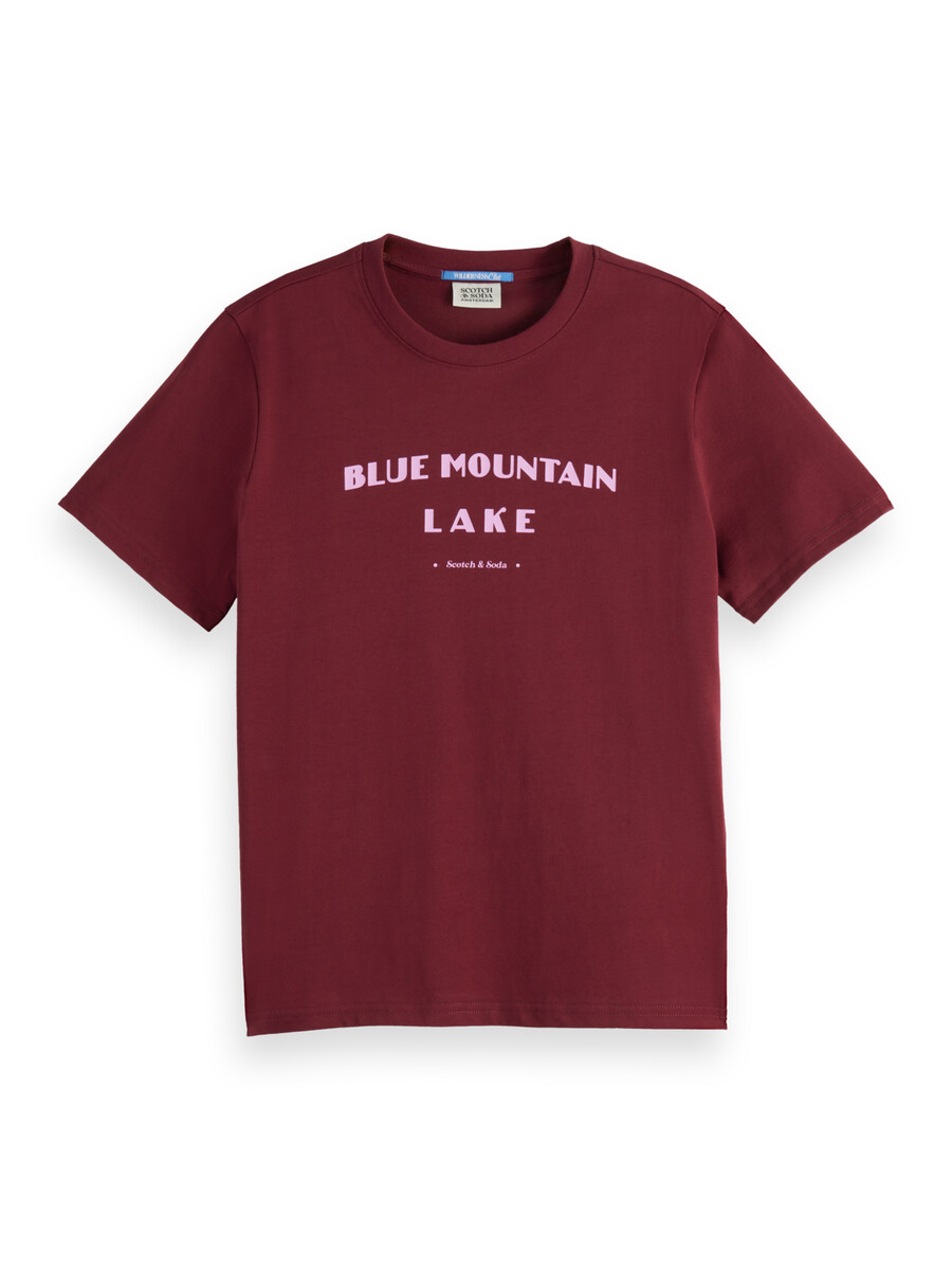 blue mountain lake regular fit t-shirt