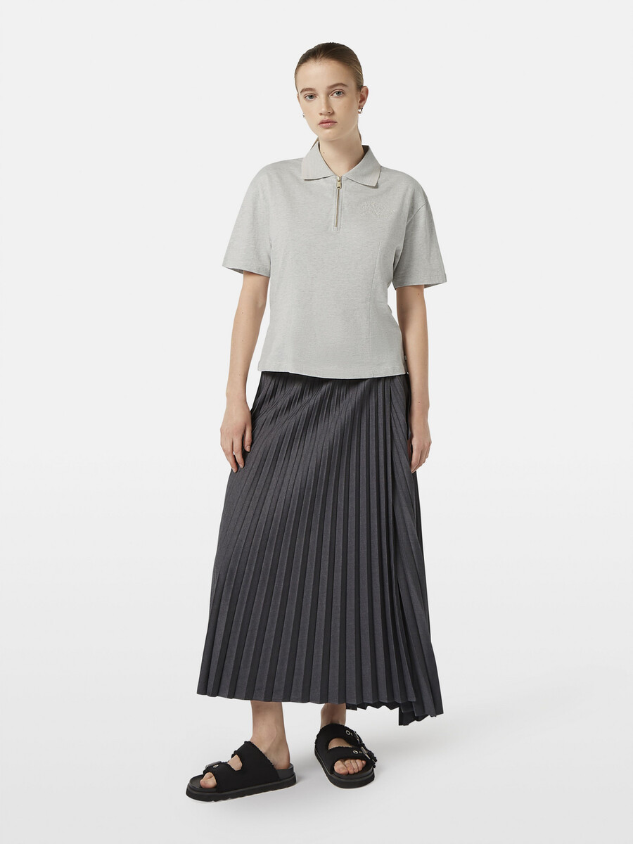 poloshirt mit reißverschluss