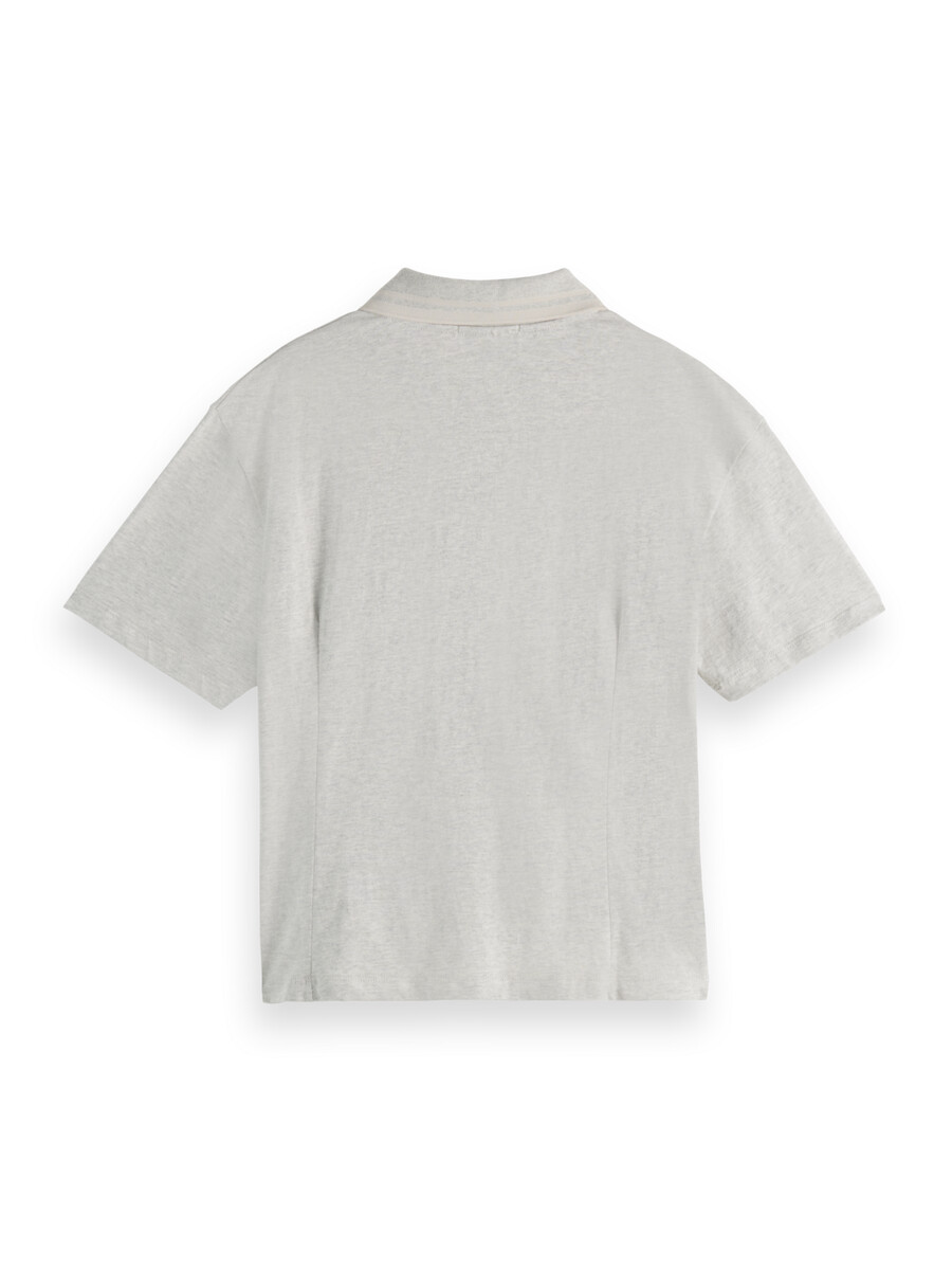 poloshirt mit reißverschluss