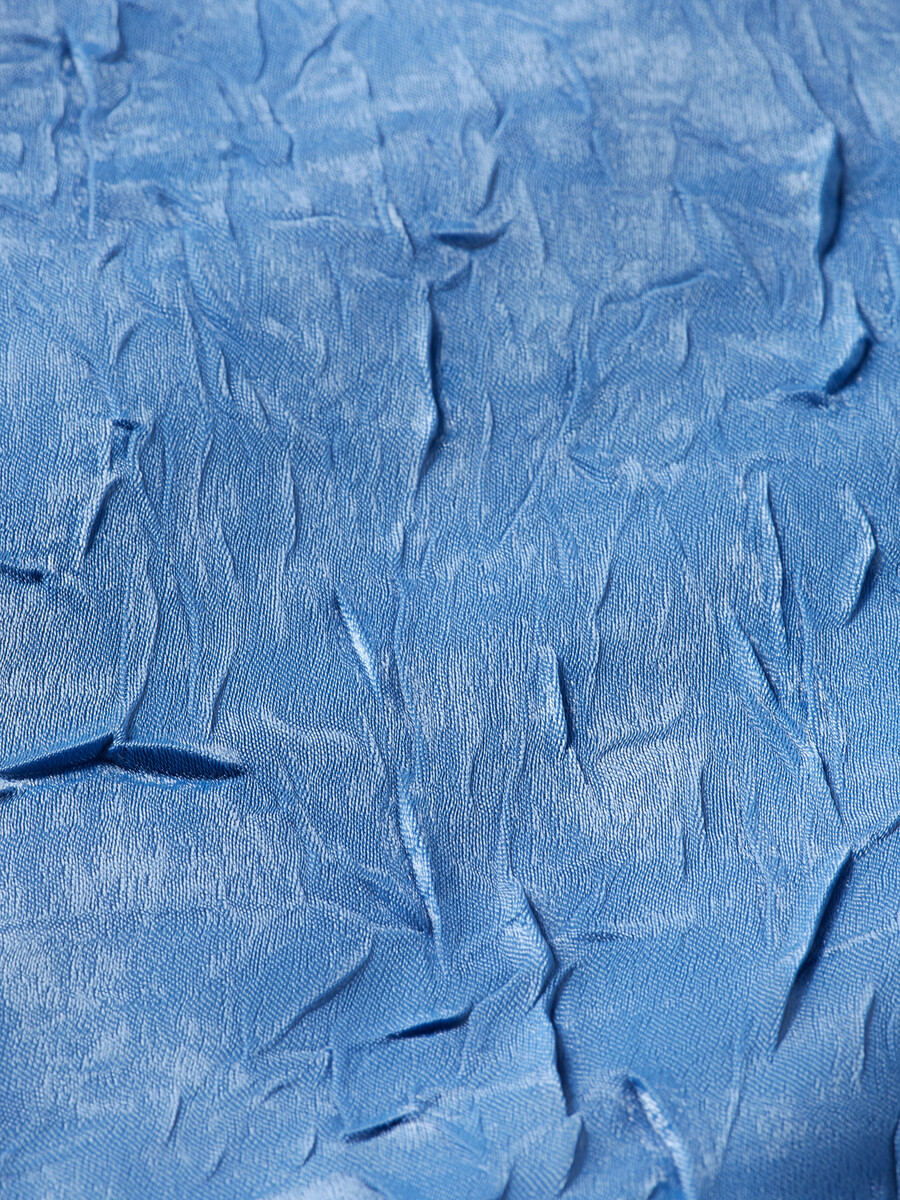 wickeloberteil aus geknittertem satin