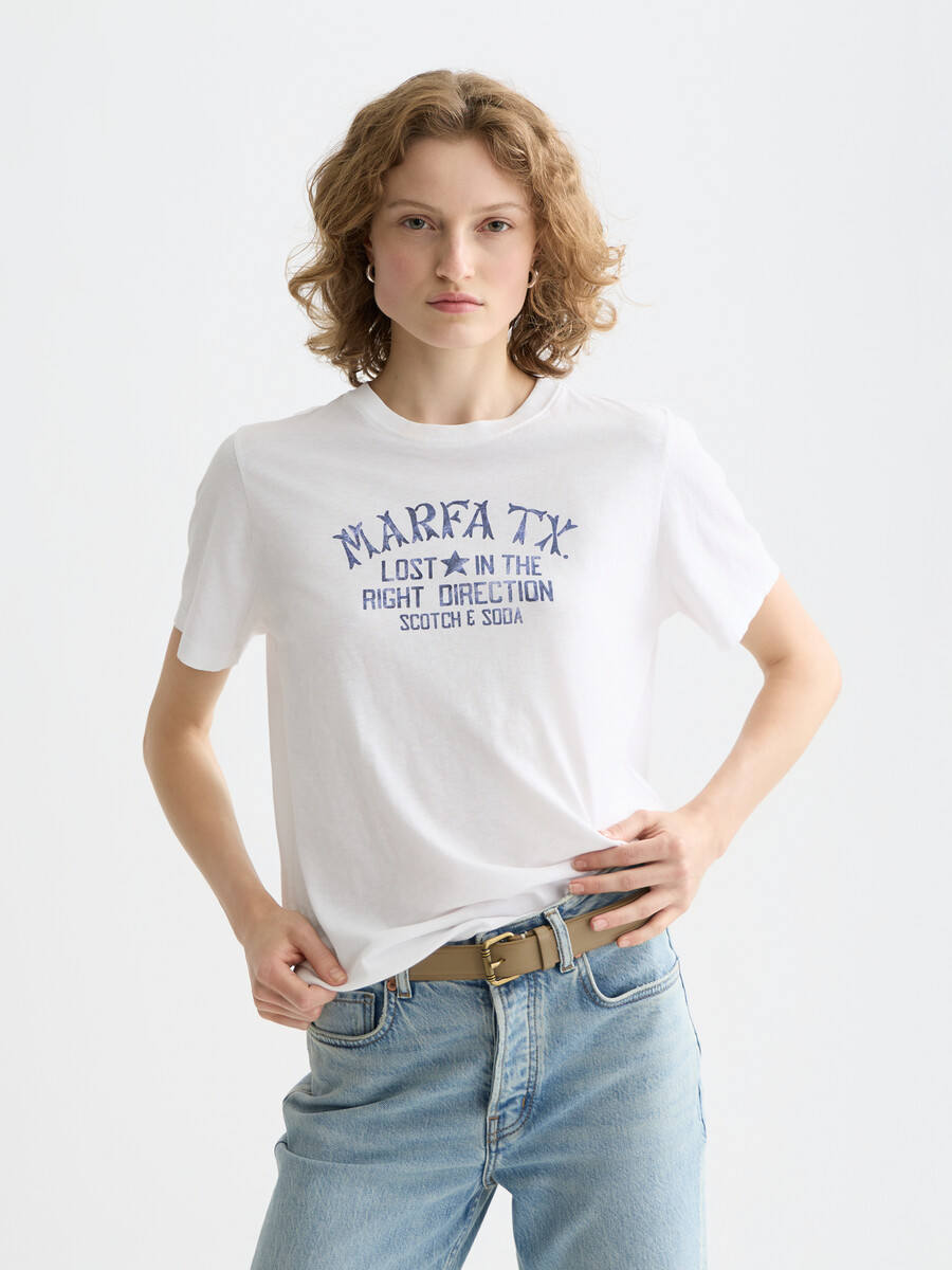 grafik-t-shirt in regulärer passform