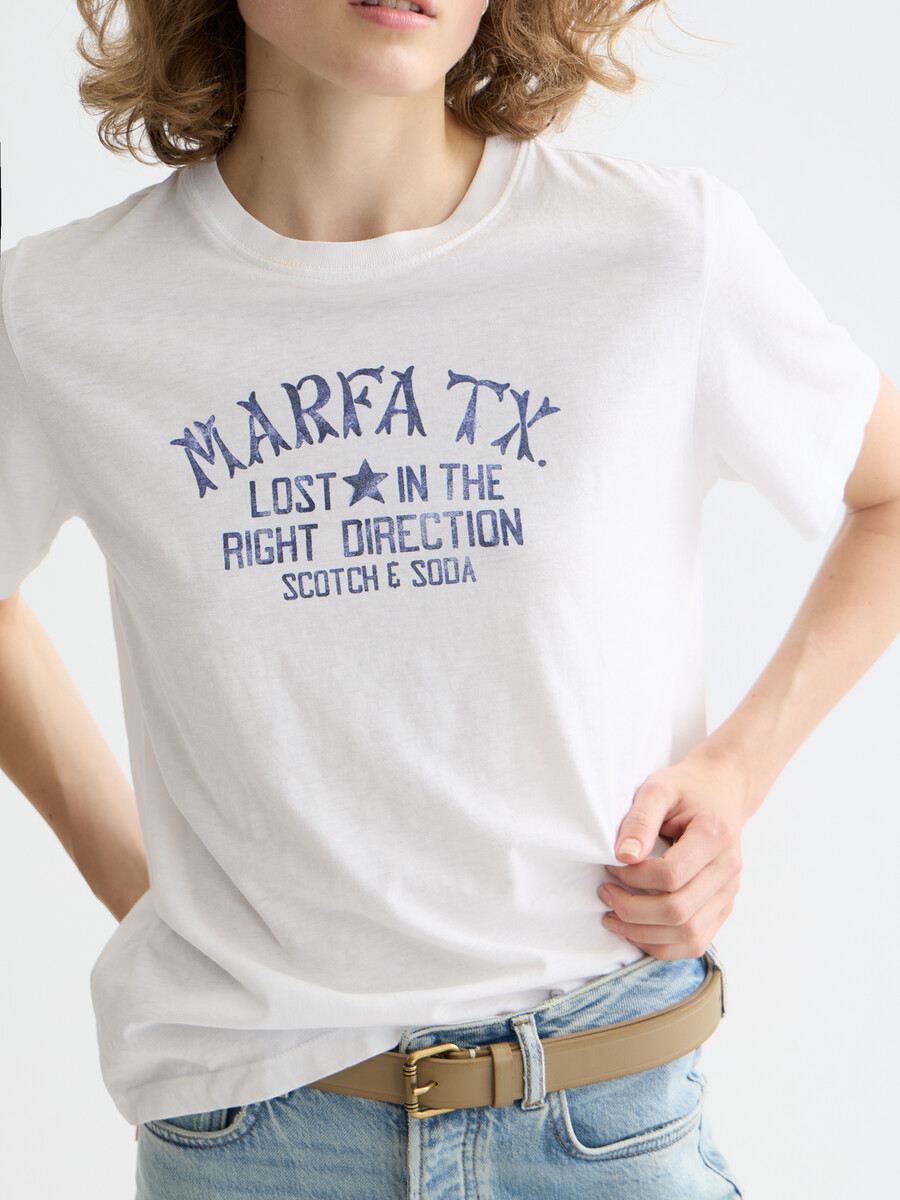 grafik-t-shirt in regulärer passform