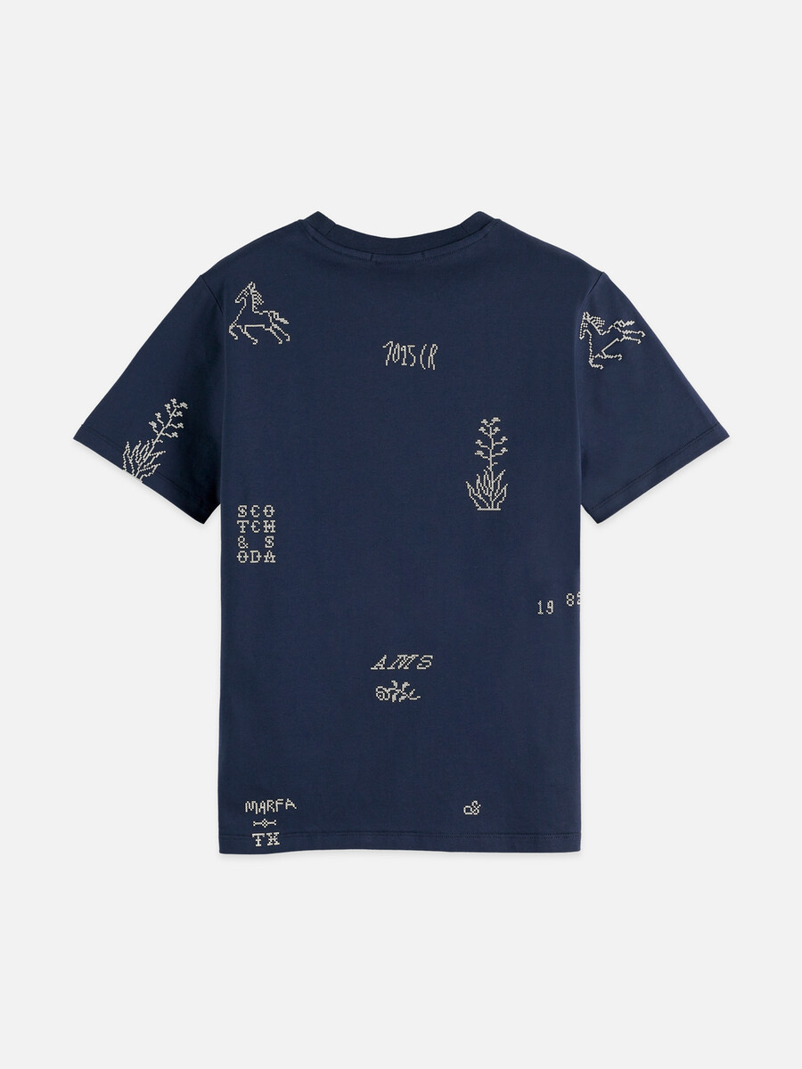 bedrucktes t-shirt in regulärer passform